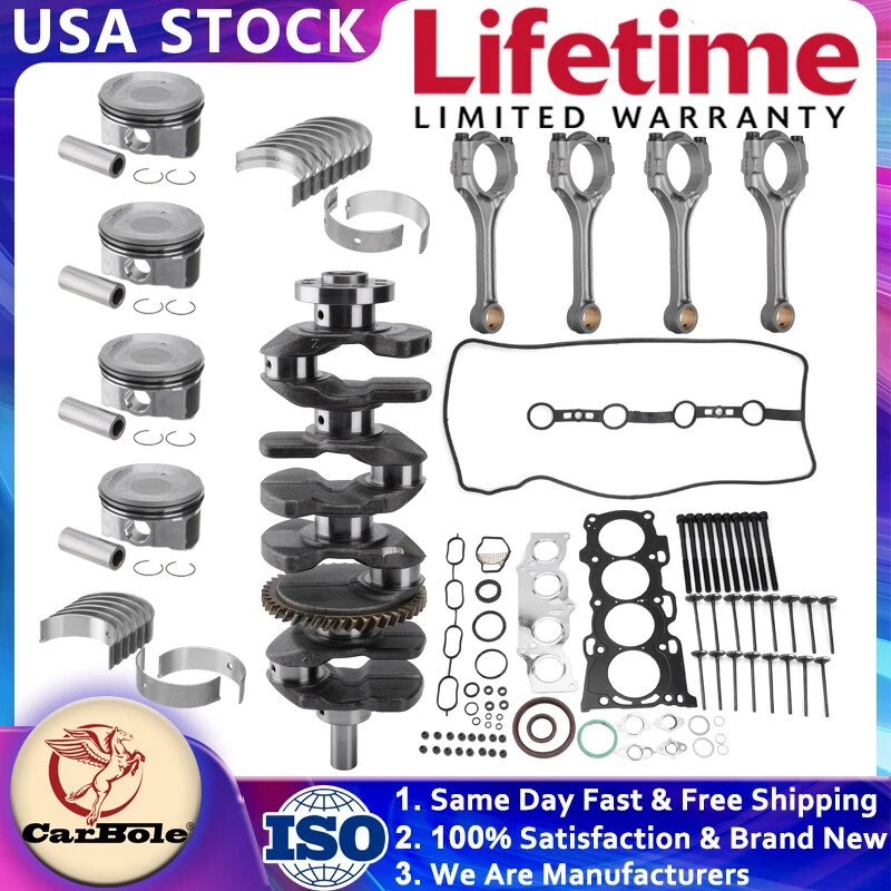 Kit de reconstrucción de motor 2,4 L 2AZFE 2AZ compatible con Toyota Camry Corolla Rav4 Scion xB tC Foto 2 de 4