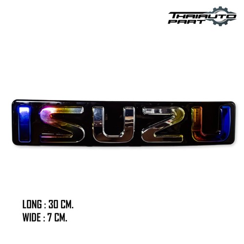 Front Grille Logo Emblem Badge Titanium For Isuzu D-Max Dmax 2012-2018 - Picture 2 of 8