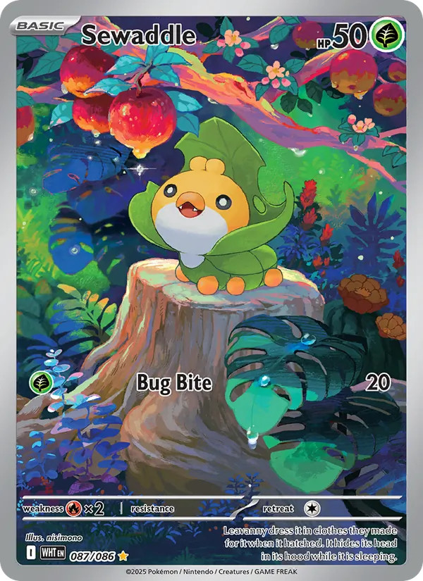 Strawickl #087 Weiße Flammen Pokémon-Karte (Near Mint)