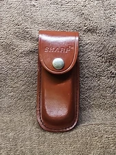 Sharp LK-845 Pocket Knife Sheath Leather Folding Blade Pouch 4.75x4.25