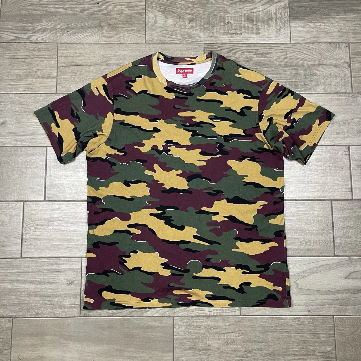 Camo Box Supreme T Shirt Camouflage Size Xl Supreme Small Box Long