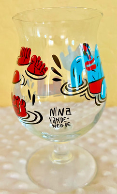 Duvel Belgian Beer Tulip Art Glass NINA VANDEWEGHE Limited Edition 2019