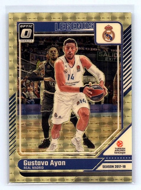 Gustavo Ayon 2024-25 Donruss EuroLeague #192 Optic Gold Vinyl #1/1 One of One
