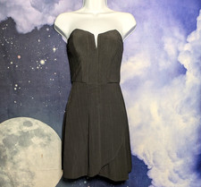 Candie’s Black Strapless Sweetheart Mini Dress Size S Party Cocktail Glam LBD