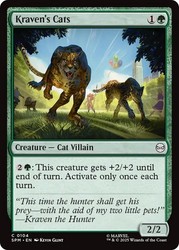 Kraven's Cats 104 Marvel's Spider-Man MTG Common