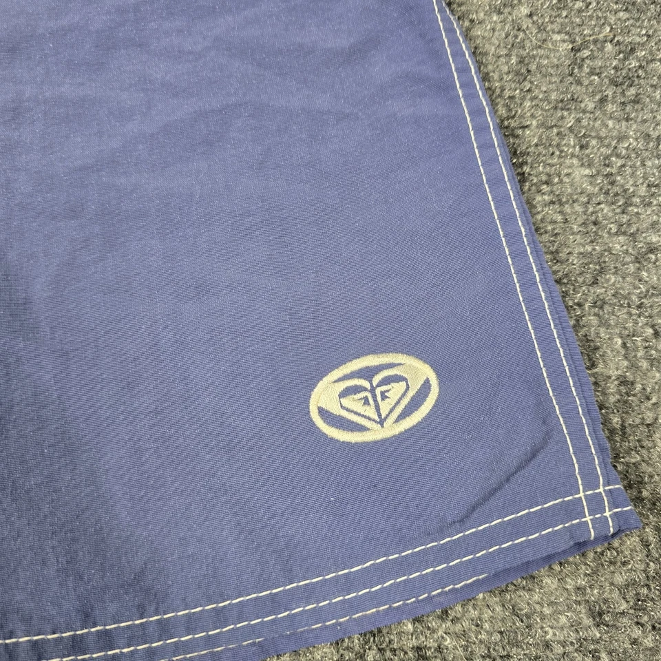 Vintage Roxy Board Shorts Womens Size 13 Quiksilver Blue Nylon Swim Surf 90s Y2K - Image 2 of 4