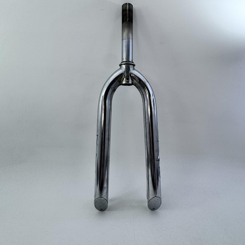 Voltage BMX Fork 20" 1" Threaded Chrome Freestyle Peg Dropouts Old School B05 - Picture 19 of 23
