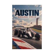 Austin Grand Prix F1 Poster Formula 1 Racing Wall Art COTA Motorsport Decor