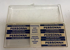 Vintage super stainless steel Personna Hair Shaper Blades 