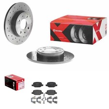 brembo SPORT BREMSSCHEIBEN + BELÄGE HINTEN passend für FIAT / ABARTH 500 595 695
