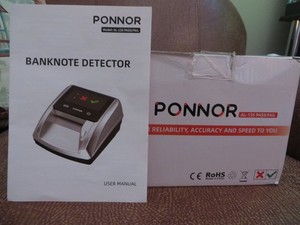 PONNOR AL-135 Counterfeit Bill Detector Money Checker Machine