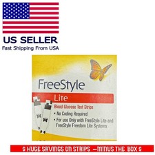 Freestyle Lite 100 Test Strips  USA SELLER  Free Shipping  READ DESCRIPTION 