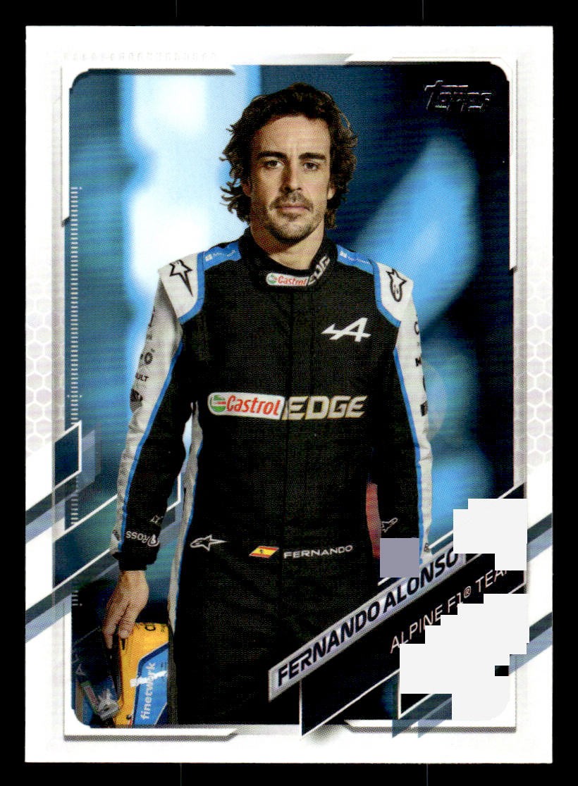 2021 Topps Formula 1 #9 Fernando Alonso Card Alpine F1 Team