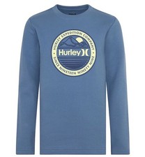 NEW Hurley Big Boys Crew Neck Long Sleeve Thermal Shirt Size Large 14-16 NWT