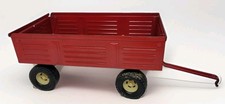 Vintage The Ertl Co Pressed Steel Red Farm Wagon Made in USA