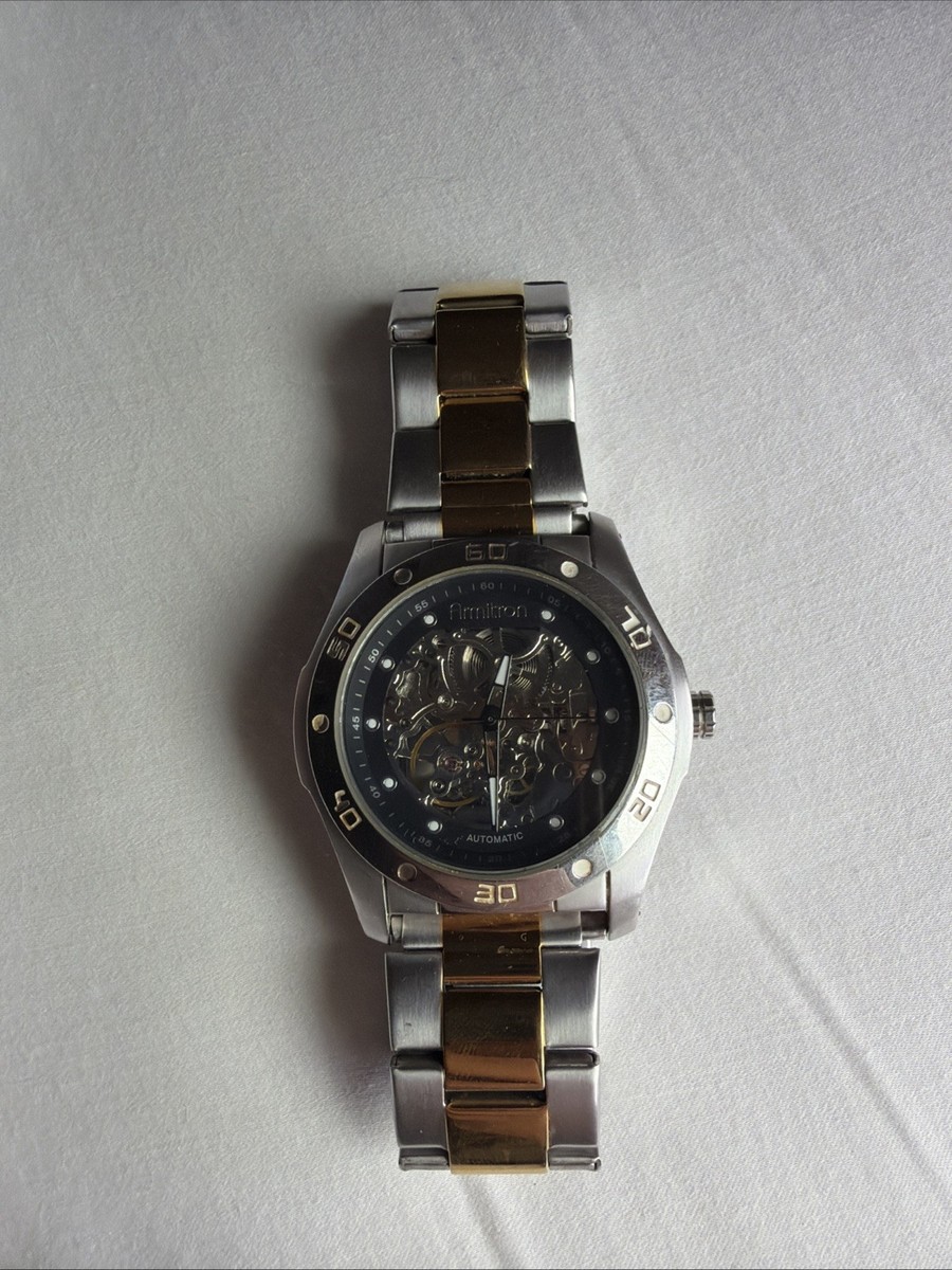 Armitron Skeleton Dial Silver Tone Automatic Men display picture 1