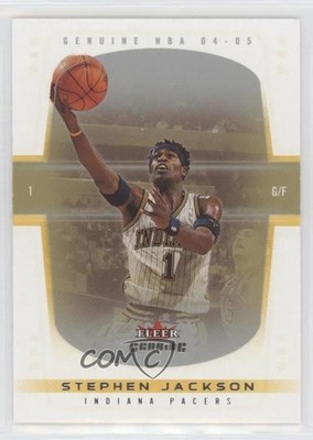 2004-05 Fleer Genuine Reflections /100 Stephen Jackson #81 gb9