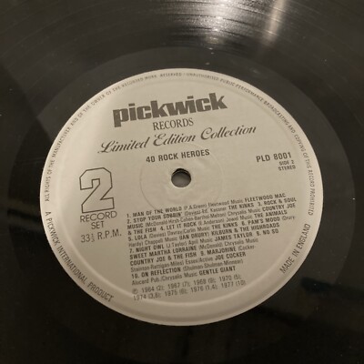 ROCK HEROES 2 LP 40 GREAT TRACKS O052 | eBay