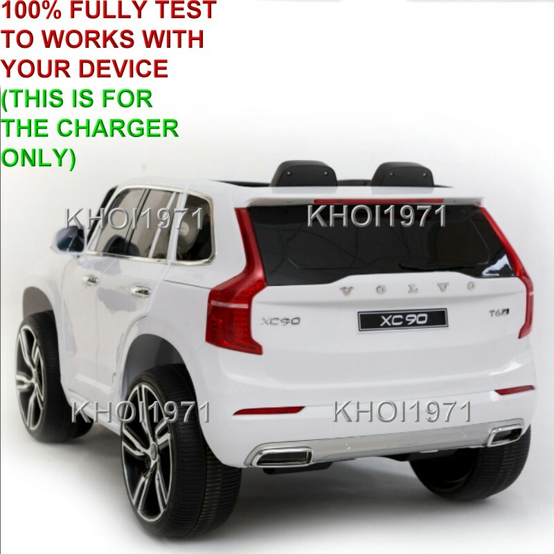 WALL charger AC adapter for National Products Kid Motorz Volvo