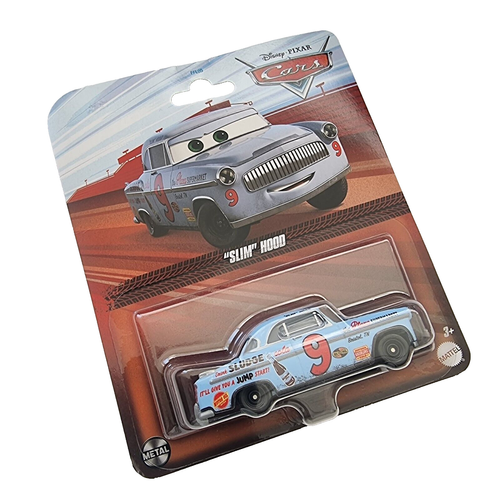 Slim Hood • Disney Pixar Cars Die Cast Toy Car ✔ 1:55 Scale Mattel FFL05