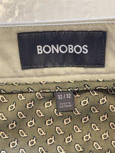 Bonobos 32 x 32 Stone Flex Cotton Twill Straight Fit Stretch Washed Chinos - Picture 4 of 9