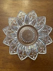 Vintage Clear FEDERAL GLASS Starburst 6 1/2" Appetizer small Plate