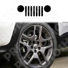 Adesivi JEEP Griglia Stilizzata KIT 4pz Cerchioni Renegade Cherokee Wrangler