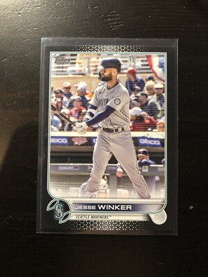 Jesse Winker /71 Black Parallel 2022 Topps Update #US3 Mariners Card PWE