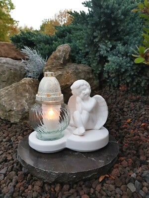 Sépulture sépulture Lampe Pour Tombe sépulture bougie pierre tombale céramique Ange NEUF Sépulture sépulture Lampe Pour Tombe sépulture bougie pierre tombale céramique Ange NEUF