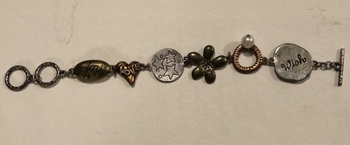 Love Hope Wish Charm Bracelet 8” Free Shipping - Picture 5 of 7
