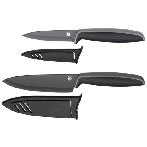 WMF Messer-Set Küchenmesser Kochmesser, 2-teilig, Touch Stahl, schwarz - Bild 1 von 3