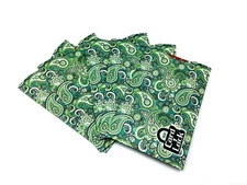 Card Lock RFID Credit Card Protection Sleeves Green Paisley Look As Seen TV 5pk