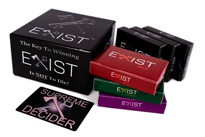 EXIST The Hilarious Party Card Game That's Trying to Kill You! NewFactory Sealed