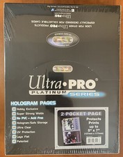 100 NEW Ultra Pro 2 Pocket Pages Platinum Series, Cards Or Photos up to 5X7