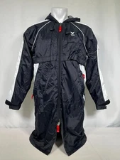 TYR Black Full Zip Alliance Team Swim Parka Hooded Coat Men's XS