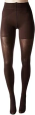 HUE Womens  Opaque Control Top Tights Espresso, Sz 1  (4'11"-5'6" wt 100-150lbs)