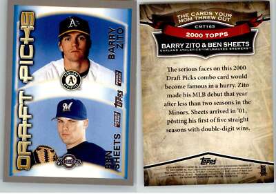 Barry Zito Ben Sheets 2010 Topps Cards Your Mom Threw Out CMT165