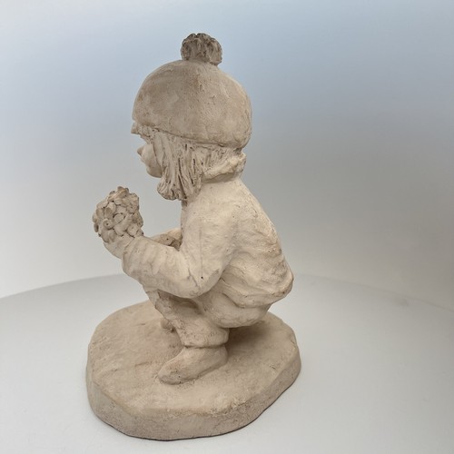 Bright Eyes By Dee Crowley Austin Scultpture 1988 Girl "School Daisies" Vintage - Picture 3 of 14