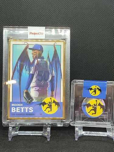 Topps Project 70 Mookie Betts - Alex Pardee -#842 gold frame 1/1 to the moon🦇