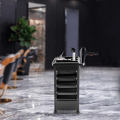 5 Layers Drawers Salon Rolling Trolley Cart Hair Styling Salon Cart Trolley NEW