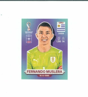 PANINI WM 2022 Sticker-Nr. URU 3 Fernando Muslera   NEU