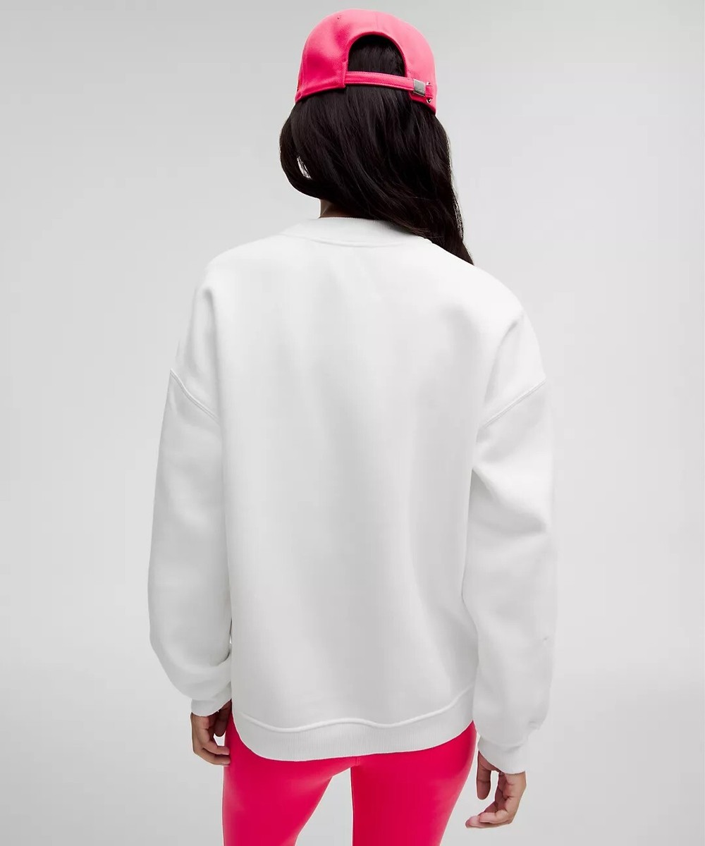 DISNEY X LULULEMON MICKEY FLEECE OVERSIZED PULLOVER~WHITE~XS