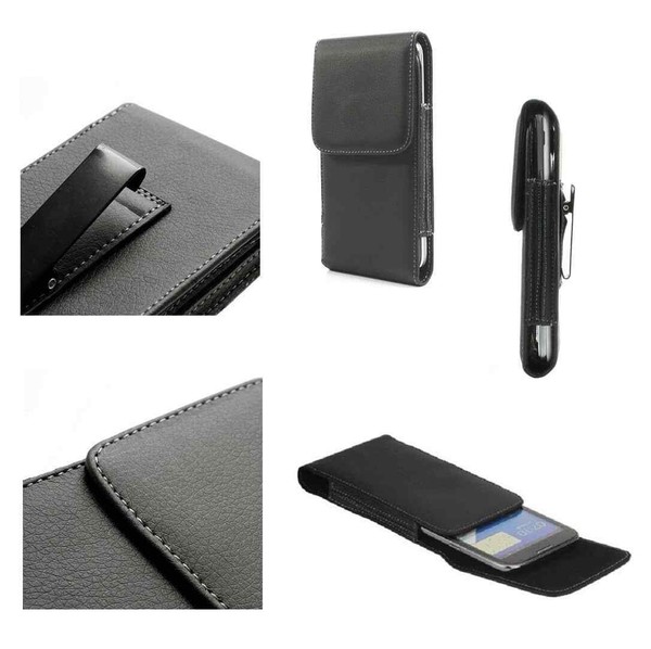 FüR Sony Xperia XA1 GüRteltasche Holster Etui Metallclip Kunstleder Vertikal-image