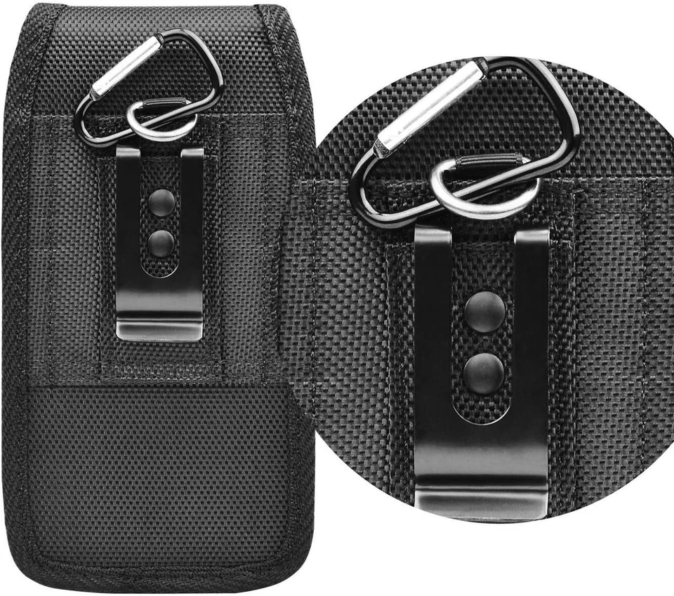 Case Pouch Holster with Belt Clip Card Slot For Verizon Alcatel Go Flip V 4051S - Image 2 of 4