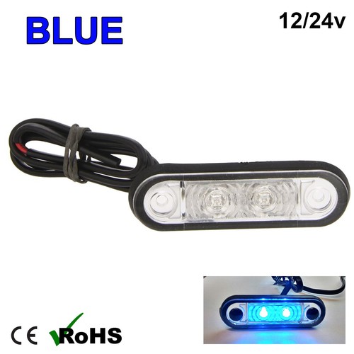 Blue Hella Style LED Marker Light Flush Fit Kelsa Bar Running Lamp 12v or 24v 7107716089220 eBay
