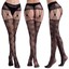 Lady Fishnet Thigh-High Stockings Tights Suspender Pantyhose Stockings Hosiery E - Foto 3