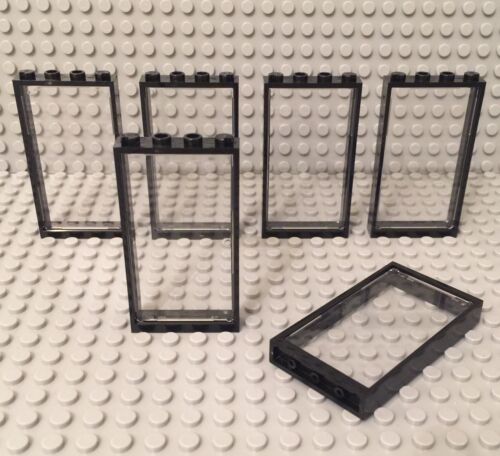 5 de descuento Lego-Windows 1x4x3 - Puerta 1x4x6 2 de descuento - Trans Transparente/Negro