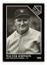 1991 THE SPORTING NEWS # 258 WALTER JOHNSON