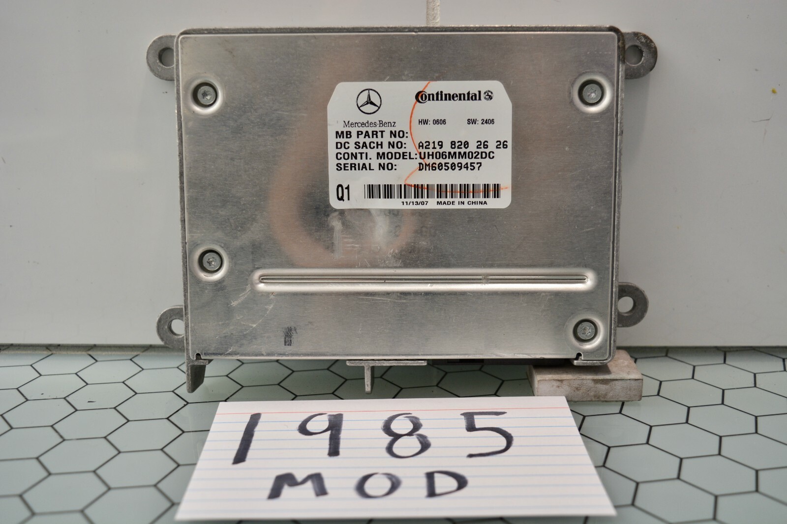 06 07 08 09 Mercedes CLS550 Communication Control Module Computer Used #1985MOD 