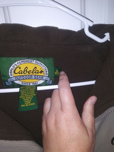 CABELA'S OUT DOOR GEAR MENS MEDIUM POLYESTER SHELL,POLYESTER LINING - Picture 4 of 6